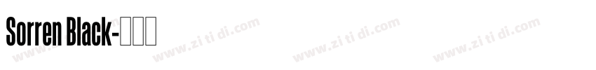 Sorren Black字体转换